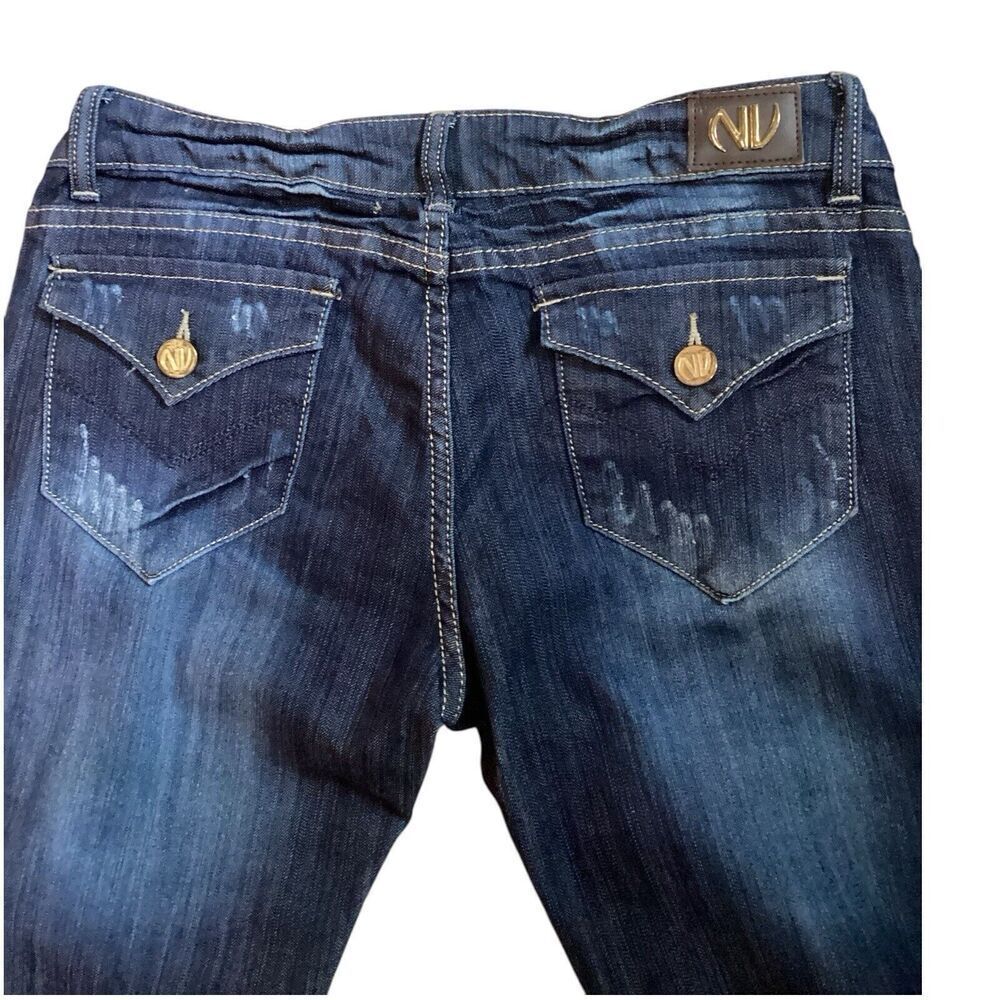 NV Women’s Jeans Capri Skinny Crop Distressed Size 11 - Picture 3 of 10